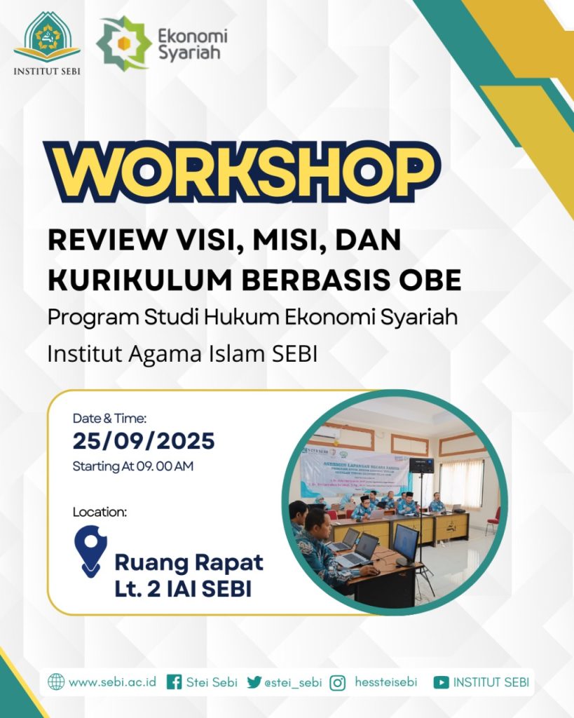 Workshop Review dan Penyelarasan Visi, Misi, serta Kurikulum Prodi HES dengan Kurikulum OBE