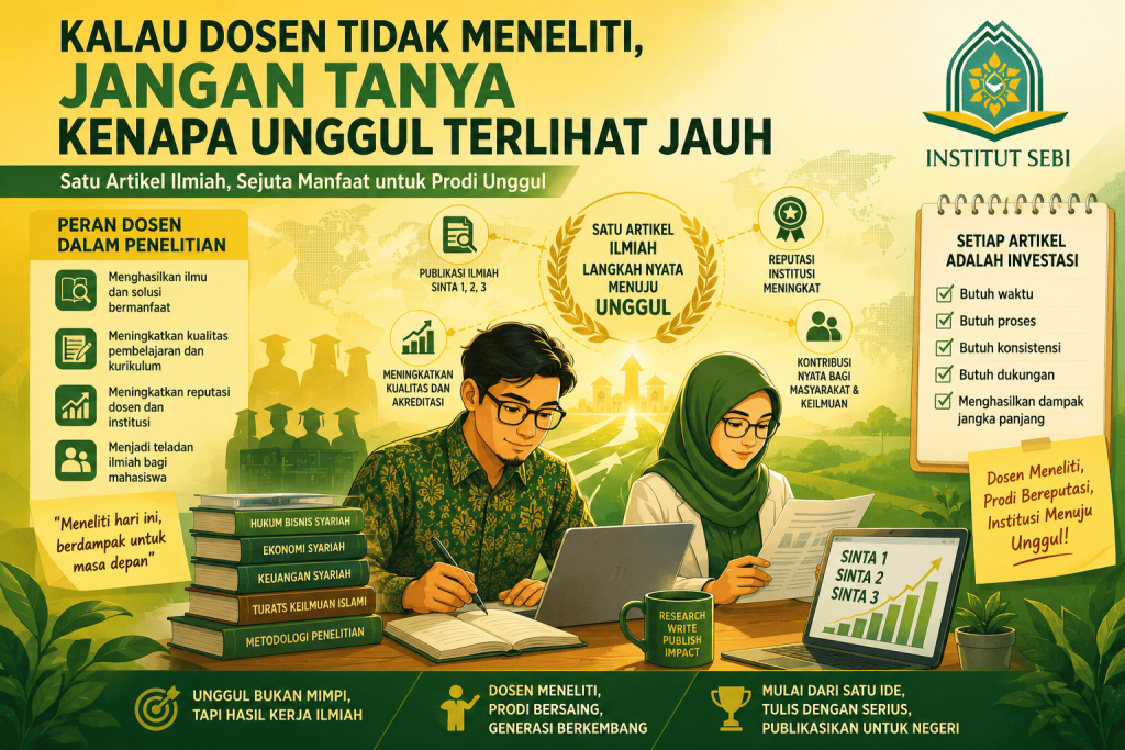 Kalau Dosen Tidak Meneliti, Jangan Tanya Kenapa Unggul Terlihat Jauh