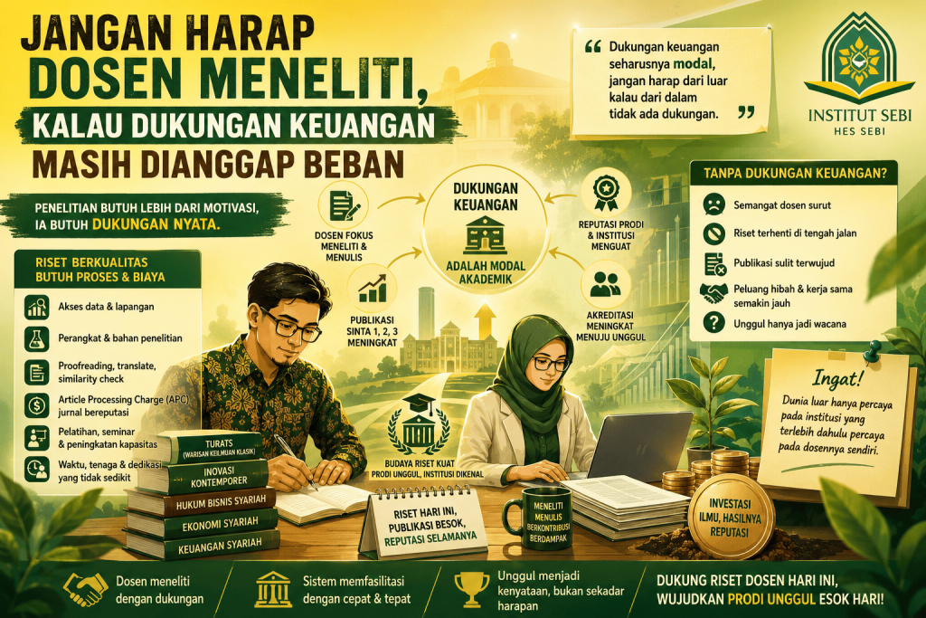 Jangan Harap Dosen Meneliti, Kalau Dukungan Keuangan Masih Dianggap Beban
