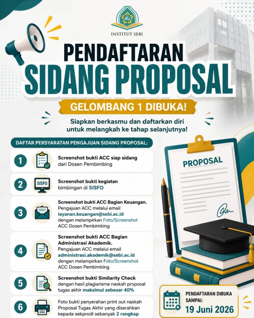 PENDAFTARAN SIDANG PROPOSAL GELOMBANG 1 SUDAH DIBUKA!