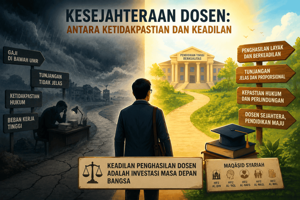 Kesejahteraan Dosen dan Keadilan Penghasilan: Menimbang Gugatan UU Guru dan Dosen dalam Perspektif Maqashid Syariah