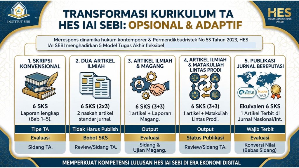 Bentuk Tugas Akhir (TA) Hukum Ekonomi Syariah